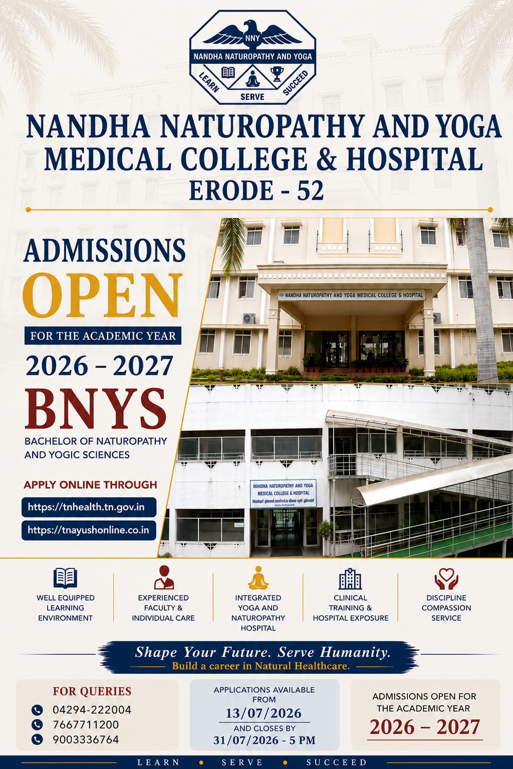Nandha Naturopathy Announcement Poster
